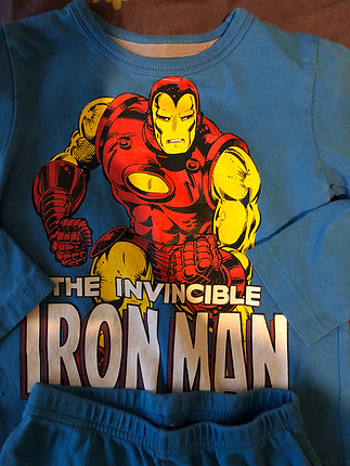 diğer Beden Iron man temaLi cocuk Pijama