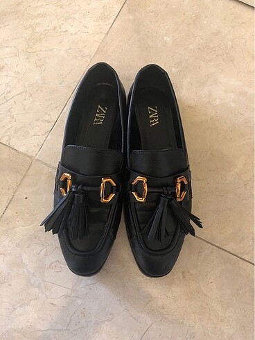38 Beden siyah Renk Zara loafer