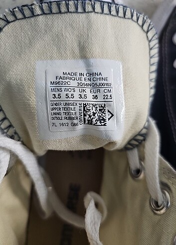 36 Beden Orijinal Converse