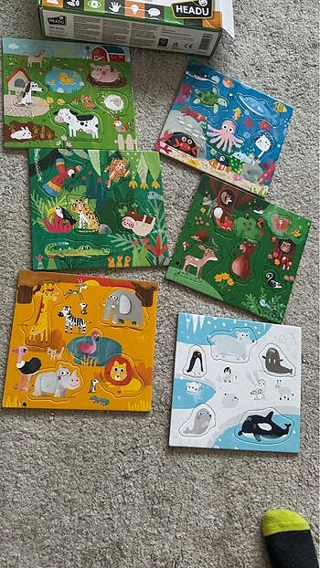 Diğer 6 lı set kaliteli öğretici puzzle
