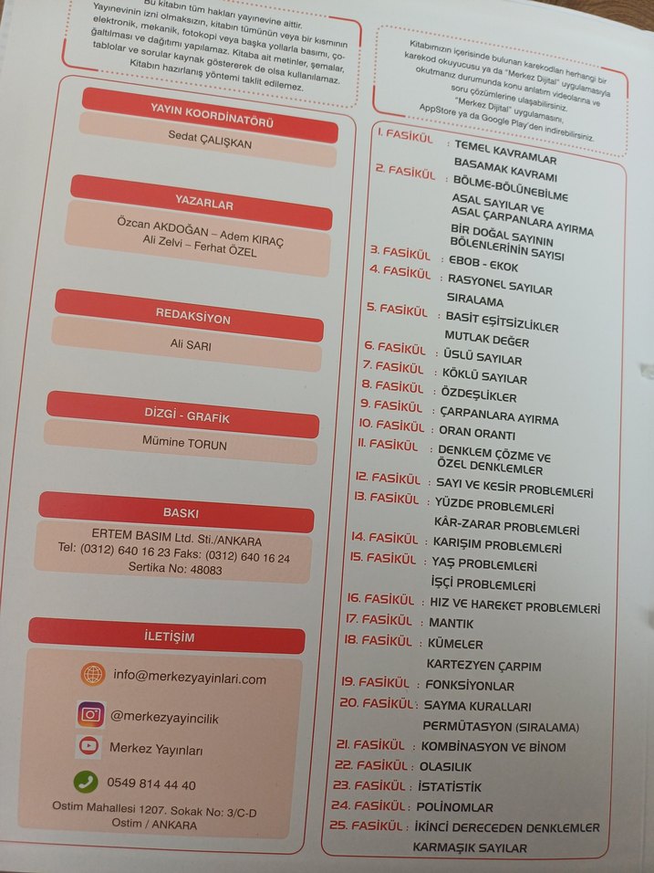 Analitik TYT Matematik Konu Soru Fasikülleri - Görsel 3