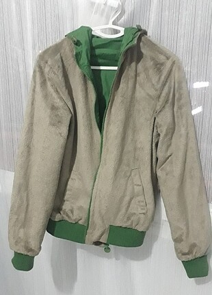 s Beden yeşil Renk Çift taraflı ceket