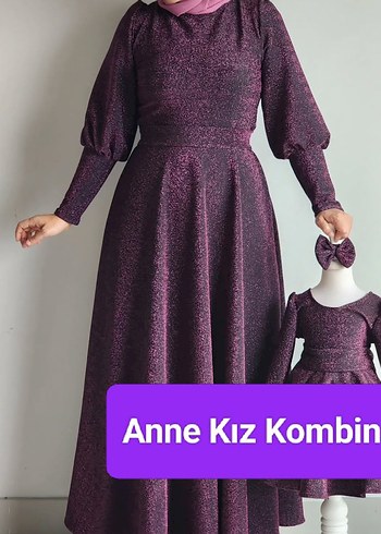 Mor ANNE KIZ KOMBİN Elbise Abiye