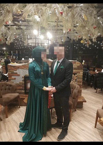 xl Beden Bir Kez Giyilmiş Özel Dikim Nişanlık Seti (Tam Takım)