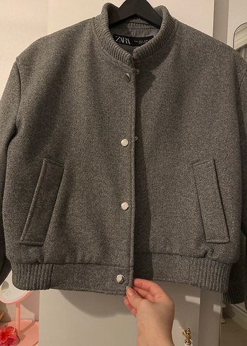 Zara kaşe bomber kaban - Görsel 4