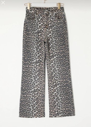 Trendyol Leopar desenli jean pantolon - Görsel 6