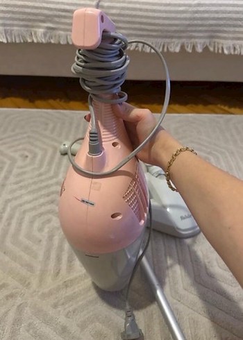 Pastel Pembe Fakir Elektrikli Süpürge - Görsel 3