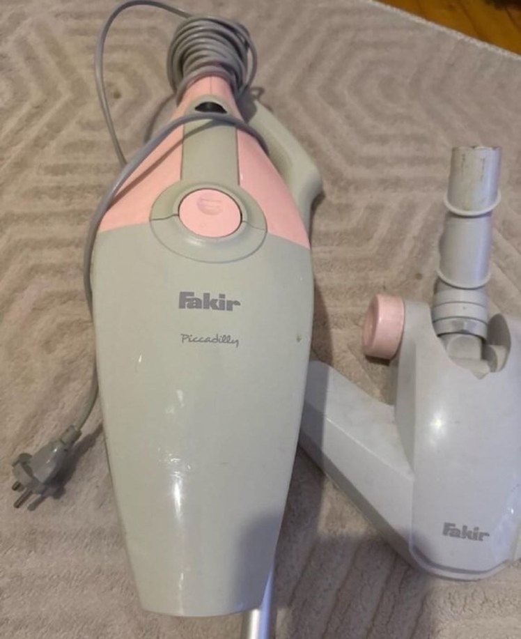 Pastel Pembe Fakir Elektrikli Süpürge - Görsel 2