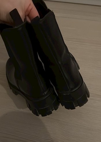 Kadın Siyah Deri Bot - Görsel 5