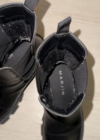 Kadın Siyah Deri Bot - Görsel 6