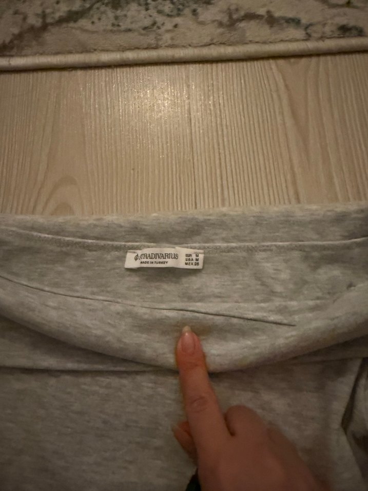 Gri Uzun Kollu Kayık Yaka Kadın Kazak - Görsel 2