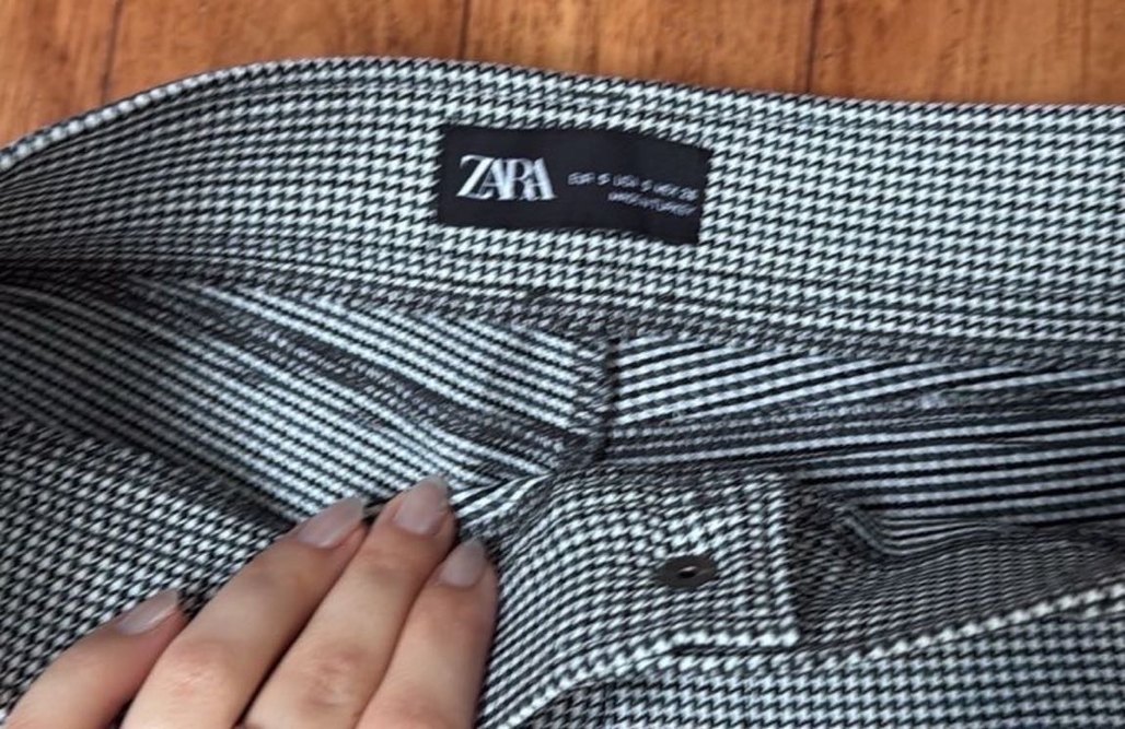 Zara gri kumaş pantolon - Görsel 3