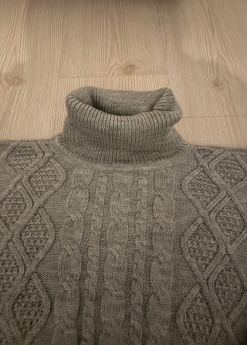 Balıkçı Yaka Örgü Kadın Kazak - Görsel 4