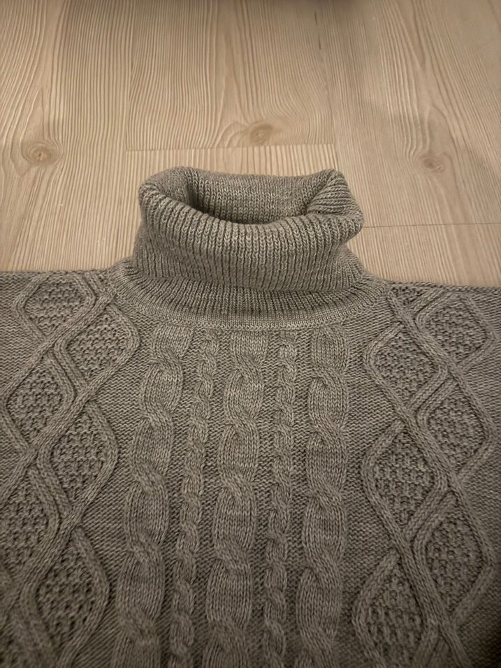 Balıkçı Yaka Örgü Kadın Kazak - Görsel 4