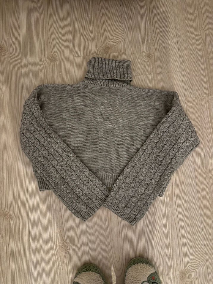 Balıkçı Yaka Örgü Kadın Kazak - Görsel 2