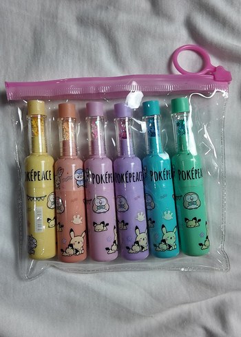 Pastel Renkli Karakterli Kalem Seti - Görsel 2