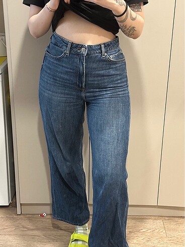 26 Beden mavi Renk jjxx yuksek bel wide leg