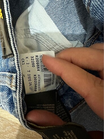 xs Beden Mavi jeans şort
