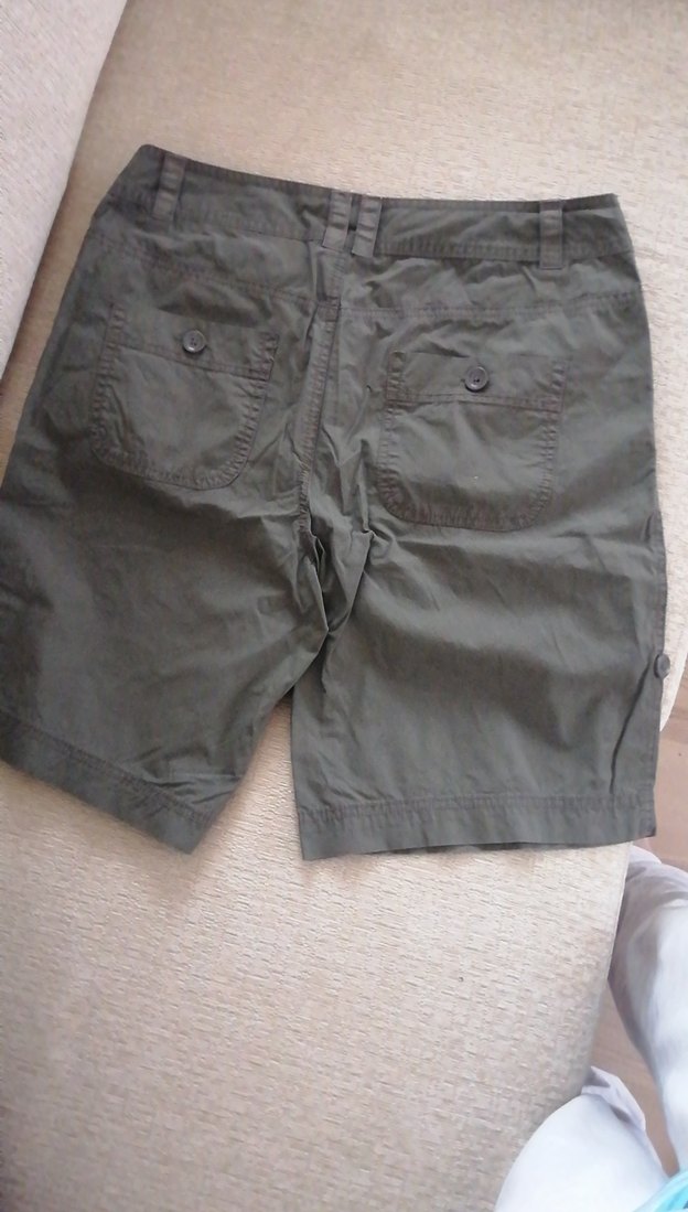 %100 pamuk içten Düğmeli ister kısa ister Bermuda Şort - Görsel 2