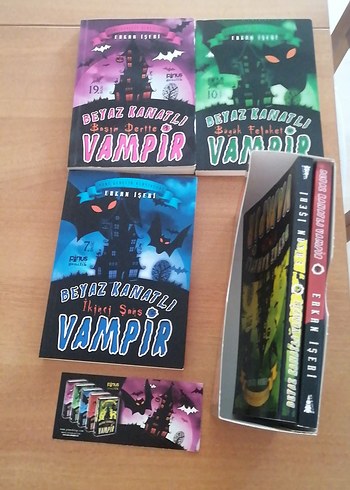 Özel yazarından imzalı Beyaz Kanatlı Vampir Çocuk Kitapları Seti - Görsel 2