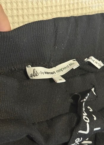 m Beden siyah Renk Siyah Kadın Pamuklu Salaş Eşofman Koton