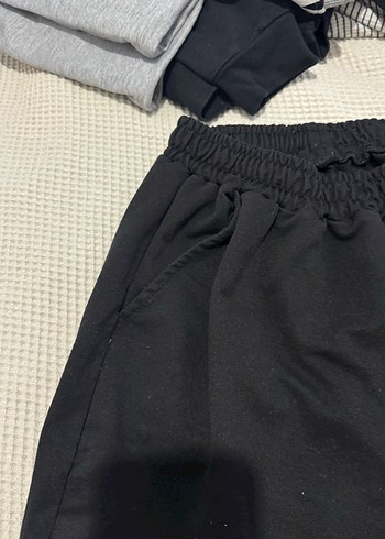 l Beden siyah Renk Siyah Rahat Kesim Kadın Eşofman Altı