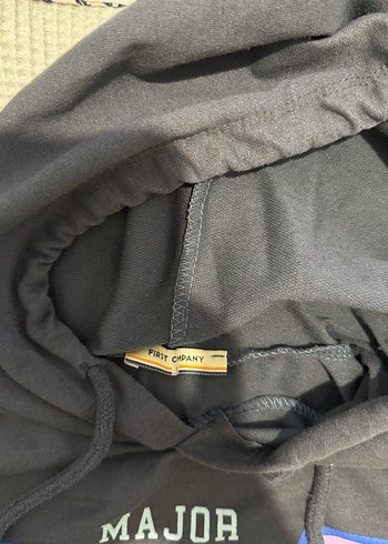 Diğer Gri Kapüşonlu Baskılı Kadın Sweatshirt first company
