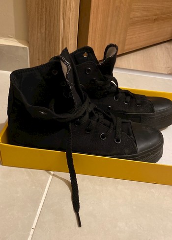 37 Beden siyah Renk Siyah Converse tipi Kadın Spor Ayakkabı