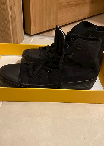 Diğer Siyah Converse tipi Kadın Spor Ayakkabı
