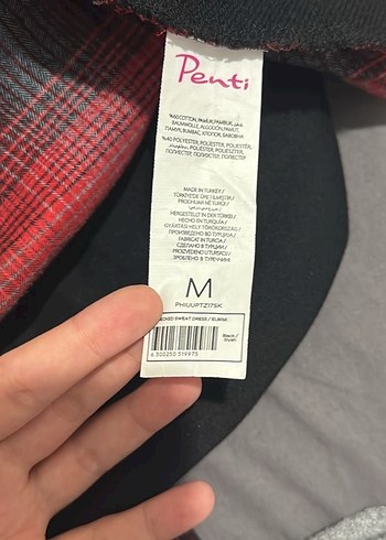 Uzun Kollu Kırmızı Salaş Kadın elbise - Görsel 2