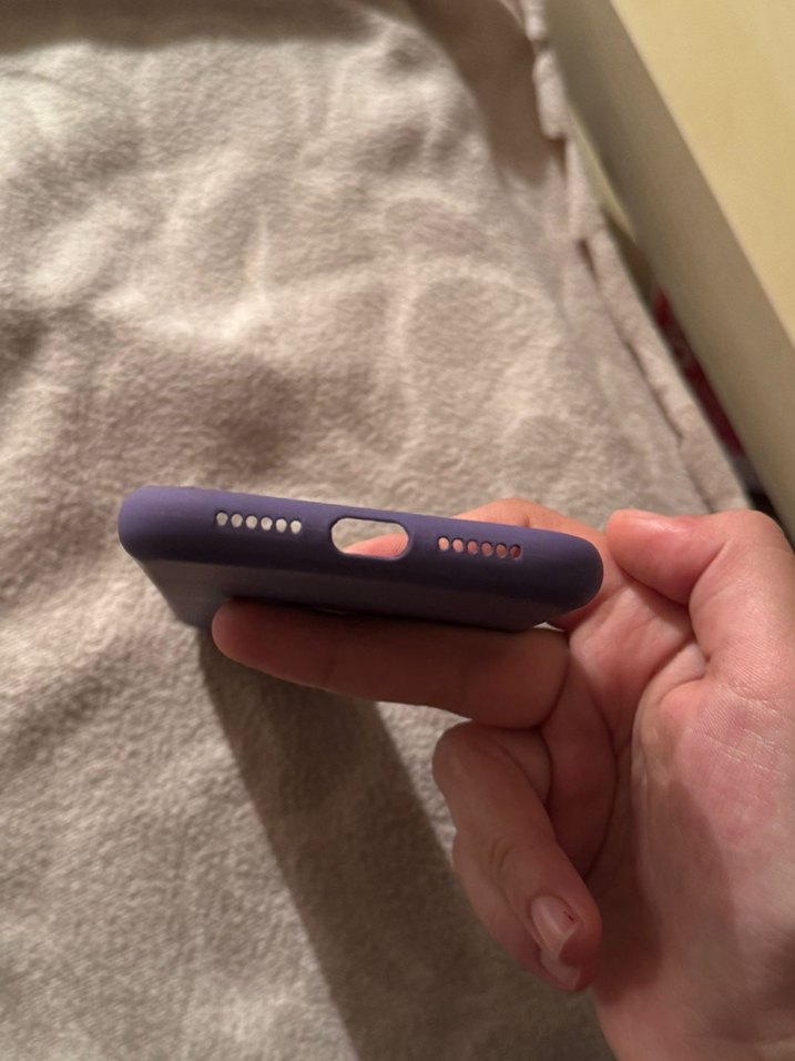 İPhone 11 Mor Elastik Telefon Kılıfı - Görsel 4