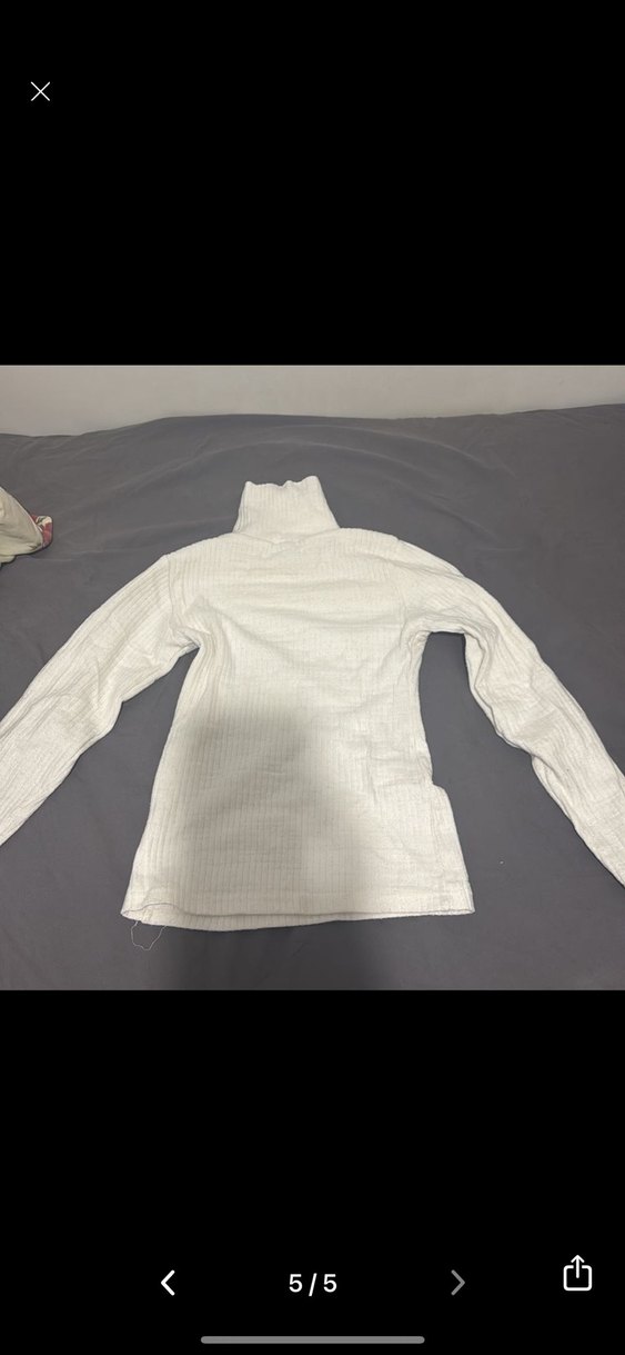 Krem Renkli Kadın Balıkçı Yaka Kazak - Görsel 5