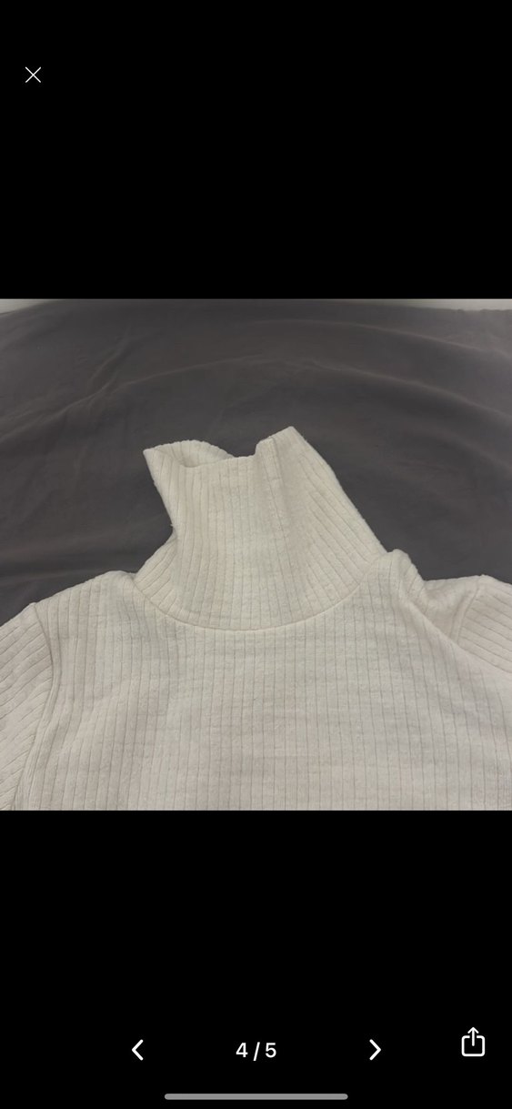 Krem Renkli Kadın Balıkçı Yaka Kazak - Görsel 4