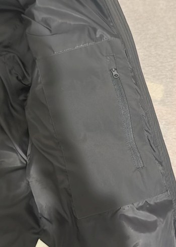 Gri Kadın Lumberjack Kışlık Kapüşonlu Mont - Görsel 3