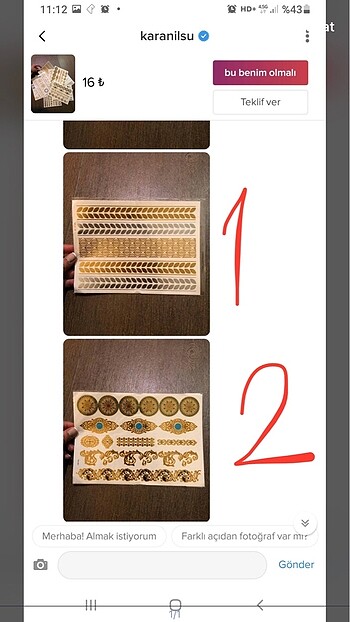 Geçici dövme tattoo. Kapalı paket yeni üründür. #dövme #tattoo #