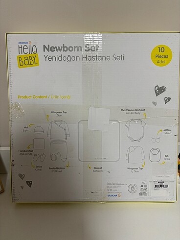 Hellobaby yenidoğan hastane seti ürün hiç kullanılmamıştır - Görsel 6