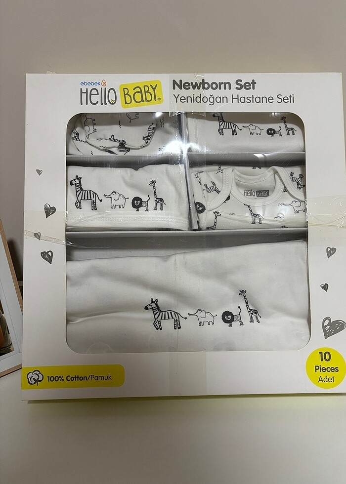 Hellobaby yenidoğan hastane seti ürün hiç kullanılmamıştır - Görsel 2