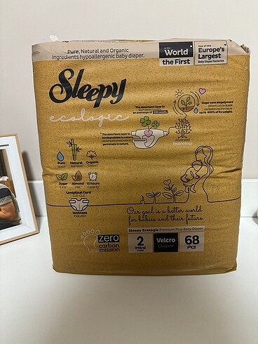 Sleepy Sleepy ecologic bebek bezi 64lü hiç kullanılmamıştır