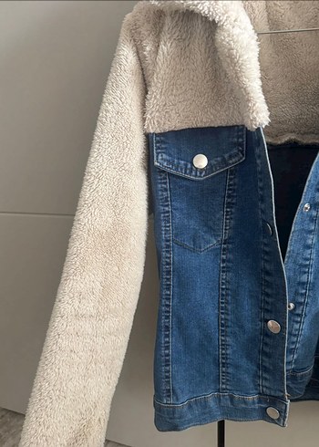 Diğer Polar peluş kot ceket