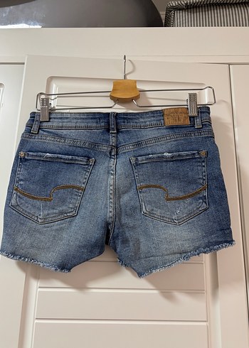 36 Beden mavi Renk Kadın Mavi Mini Denim kot Şort