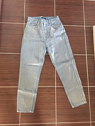 Trendyol parlak mom jean