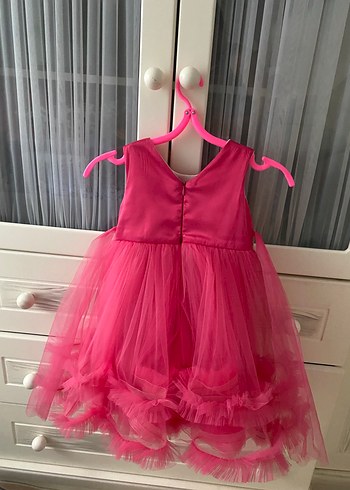 LC Waikiki Pembe Kız Çocuk Fırfırlı Elbise