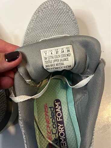 37 Beden gri Renk SKECHERS - 37