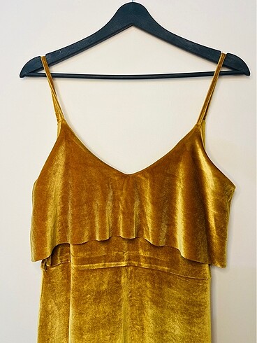 BSL FASHION kadife elbise - S/M
