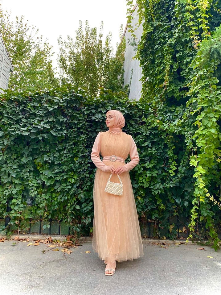 Tüllü elbise - Görsel 4