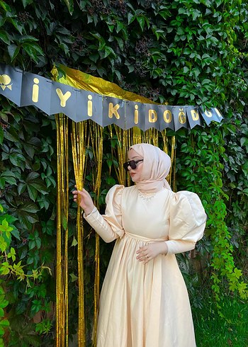 Bohem Uzun Beyaz Kadın Elbise - Görsel 3