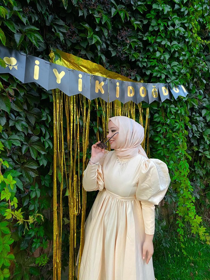 Bohem Uzun Beyaz Kadın Elbise - Görsel 4