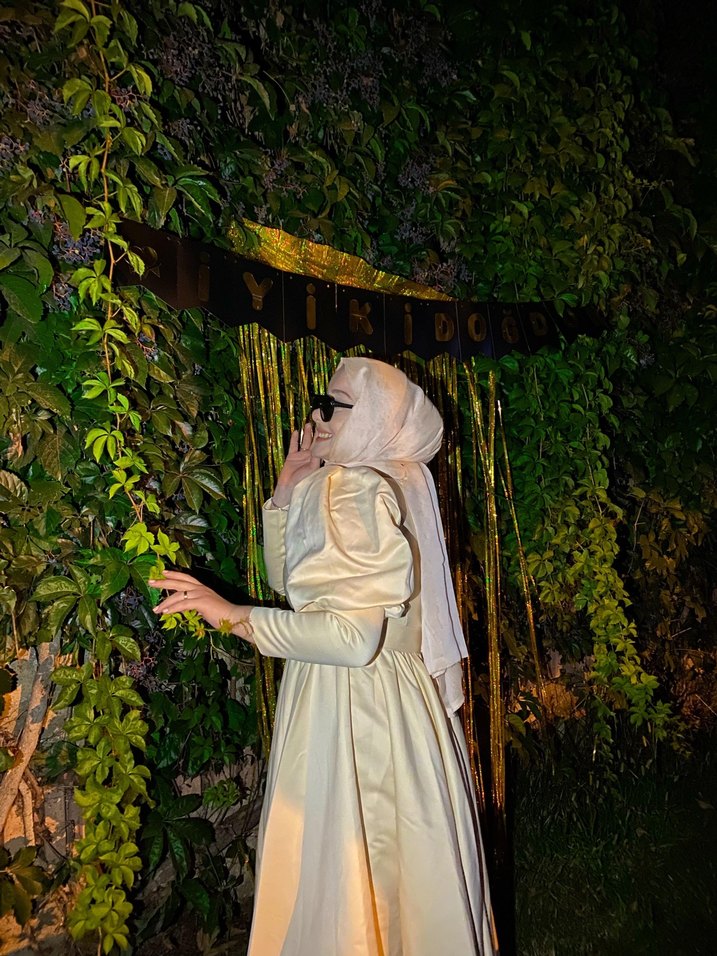 Bohem Uzun Beyaz Kadın Elbise - Görsel 2