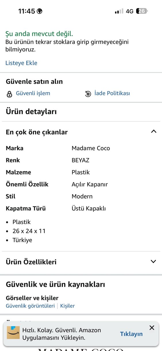 Madame cococ ecza ilaç kutusu - Görsel 4
