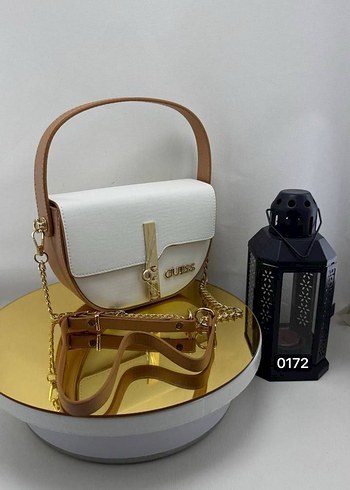 Beyaz Deri Guess Kadın Çanta - Görsel 3